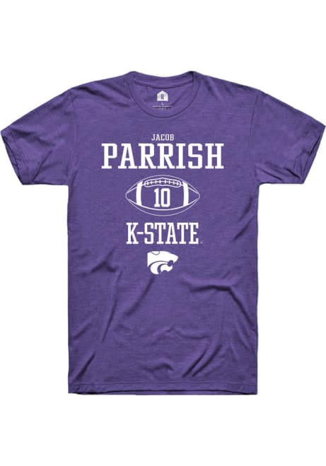 Jacob Parrish Purple K-State Wildcats NIL Sport Icon Short Sleeve T Shirt