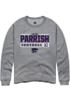 Main image for Jacob Parrish Rally Mens Graphite K-State Wildcats NIL Stacked Box Crew Sweatshirt