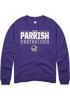 Main image for Jacob Parrish Rally Mens Purple K-State Wildcats NIL Stacked Box Crew Sweatshirt