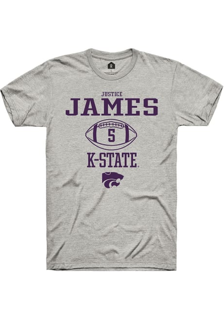 Justice James Ash K-State Wildcats NIL Sport Icon Short Sleeve T Shirt