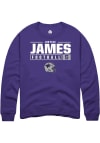 Main image for Justice James Rally Mens Purple K-State Wildcats NIL Stacked Box Crew Sweatshirt