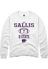 Main image for Kameron Sallis Rally Mens White K-State Wildcats NIL Sport Icon Crew Sweatshirt