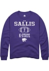 Main image for Kameron Sallis Rally Mens Purple K-State Wildcats NIL Sport Icon Crew Sweatshirt