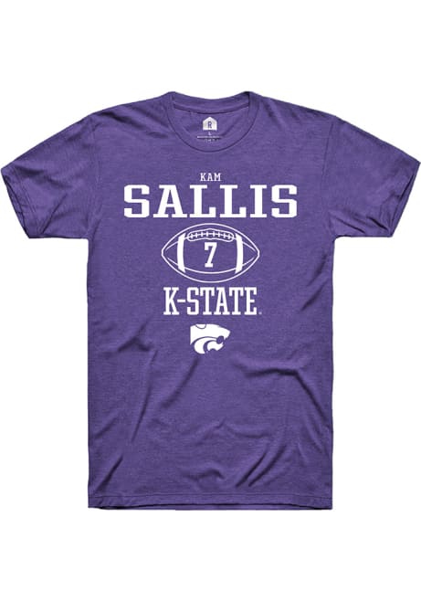 Kameron Sallis Purple K-State Wildcats NIL Sport Icon Short Sleeve T Shirt