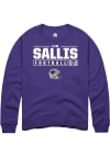 Main image for Kameron Sallis Rally Mens Purple K-State Wildcats NIL Stacked Box Crew Sweatshirt