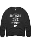 Main image for Keagan Johnson Rally Mens Black K-State Wildcats NIL Sport Icon Crew Sweatshirt
