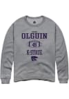Main image for Mason Olguin Rally Mens Graphite K-State Wildcats NIL Sport Icon Crew Sweatshirt