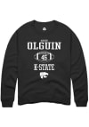 Main image for Mason Olguin Rally Mens Black K-State Wildcats NIL Sport Icon Crew Sweatshirt