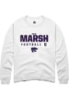 Main image for Max Marsh Rally Mens White K-State Wildcats NIL Stacked Box Crew Sweatshirt