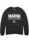 Main image for Max Marsh Rally Mens Black K-State Wildcats NIL Stacked Box Crew Sweatshirt