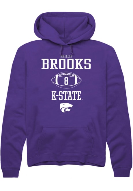Phillip Brooks Rally Mens Purple K-State Wildcats NIL Sport Icon Hooded Sweatshirt