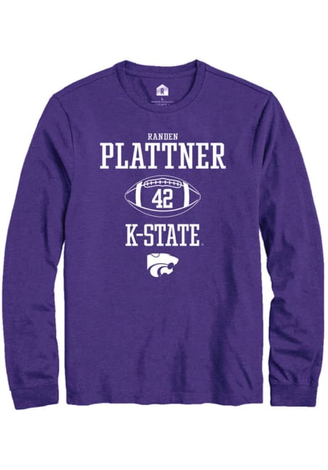 Randen Plattner Rally Mens Purple K-State Wildcats NIL Sport Icon Tee