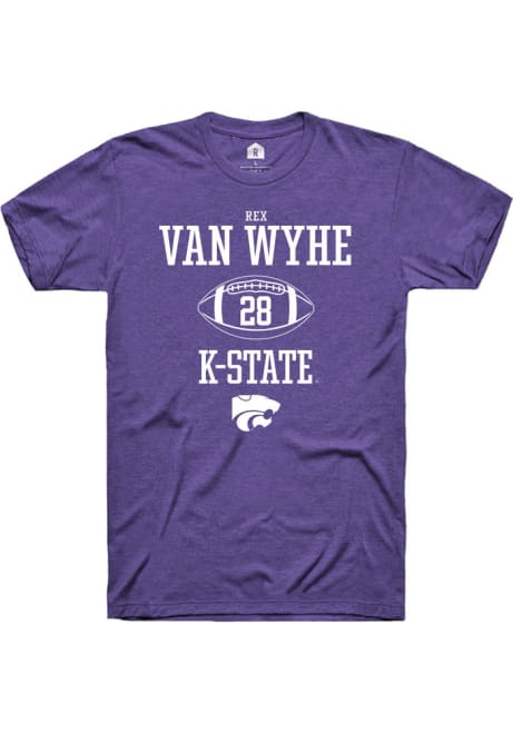 Rex Van Wyhe Purple K-State Wildcats NIL Sport Icon Short Sleeve T Shirt