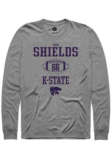 Sam Shields Rally Mens Graphite K-State Wildcats NIL Sport Icon Tee