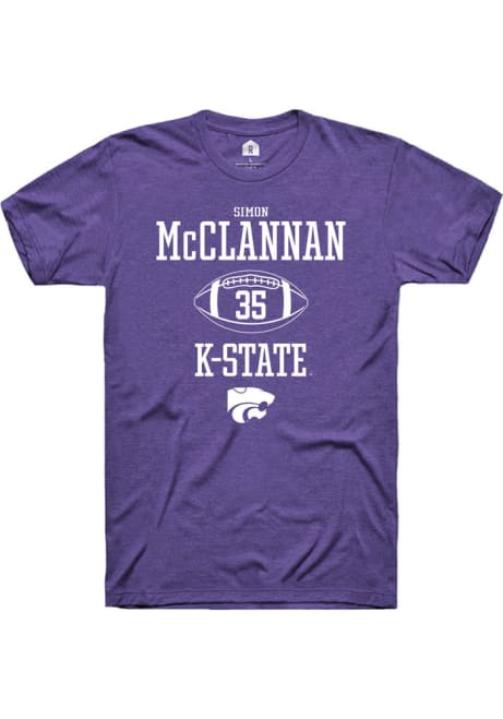 Simon McClannan Purple K-State Wildcats NIL Sport Icon Short Sleeve T Shirt