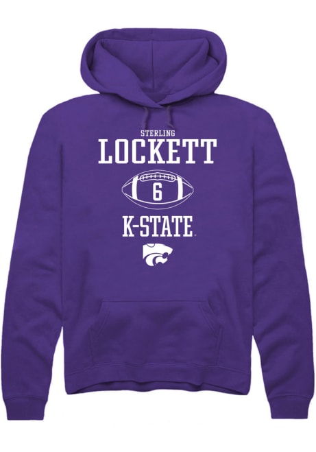 Sterling Lockett Rally Mens Purple K-State Wildcats NIL Sport Icon Hooded Sweatshirt