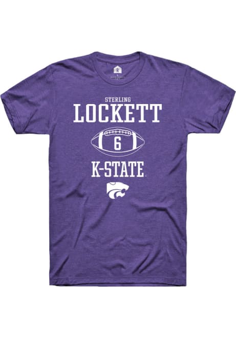 Sterling Lockett Purple K-State Wildcats NIL Sport Icon Short Sleeve T Shirt
