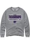 Main image for Titus Tuiasosopo Rally Mens Graphite K-State Wildcats NIL Stacked Box Crew Sweatshirt