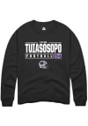 Main image for Titus Tuiasosopo Rally Mens Black K-State Wildcats NIL Stacked Box Crew Sweatshirt