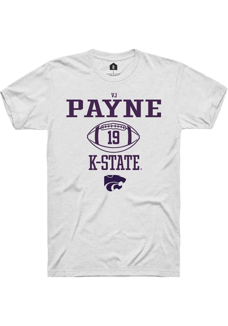 Victor Payne White K-State Wildcats NIL Sport Icon Short Sleeve T Shirt