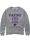Main image for VJ Payne Rally Mens Graphite K-State Wildcats NIL Sport Icon Crew Sweatshirt