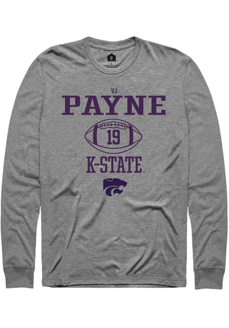 Victor Payne Rally Mens Graphite K-State Wildcats NIL Sport Icon Tee