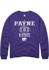 Main image for VJ Payne Rally Mens Purple K-State Wildcats NIL Sport Icon Crew Sweatshirt