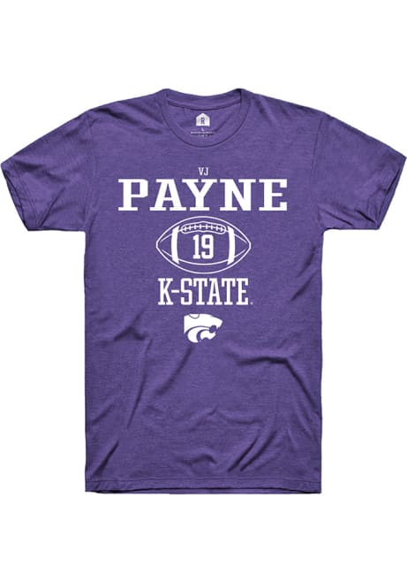 Victor Payne Purple K-State Wildcats NIL Sport Icon Short Sleeve T Shirt