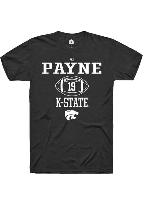 Victor Payne Black K-State Wildcats NIL Sport Icon Short Sleeve T Shirt