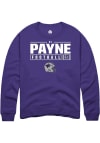 Main image for VJ Payne Rally Mens Purple K-State Wildcats NIL Stacked Box Crew Sweatshirt