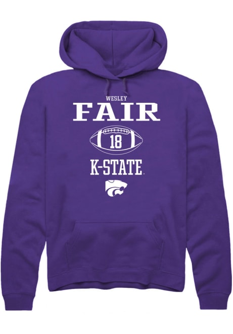 Wesley Fair Rally Mens Purple K-State Wildcats NIL Sport Icon Hooded Sweatshirt