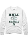 Main image for Jordan Hall  Rally Michigan State Spartans Mens White NIL Sport Icon Long Sleeve Crew Sweatshirt