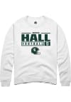 Main image for Jordan Hall  Rally Michigan State Spartans Mens White NIL Stacked Box Long Sleeve Crew Sweatshir..