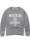 Main image for Josh Reed Rally Mens Graphite Cincinnati Bearcats NIL Sport Icon Crew Sweatshirt