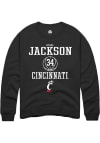 Main image for A'riel Jackson  Rally Cincinnati Bearcats Mens Black NIL Sport Icon Long Sleeve Crew Sweatshirt