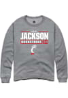 Main image for A'riel Jackson Rally Mens Graphite Cincinnati Bearcats NIL Stacked Box Crew Sweatshirt