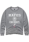 Main image for Jillian Hayes Rally Mens Graphite Cincinnati Bearcats NIL Sport Icon Crew Sweatshirt