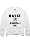 Main image for Jillian Hayes  Rally Cincinnati Bearcats Mens White NIL Sport Icon Long Sleeve Crew Sweatshirt