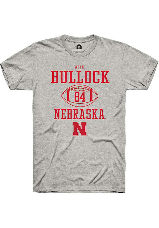 Alex Bullock Nebraska Cornhuskers Rally ASH NIL Sport Icon Short Sleeve