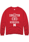 Main image for Deshon Singleton Rally Mens Red Nebraska Cornhuskers NIL Sport Icon Crew Sweatshirt