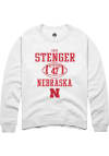 Main image for Gage Stenger Rally Mens White Nebraska Cornhuskers NIL Sport Icon Crew Sweatshirt