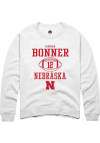 Main image for Janiran Bonner Rally Mens White Nebraska Cornhuskers NIL Sport Icon Crew Sweatshirt
