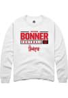 Main image for Janiran Bonner Rally Mens White Nebraska Cornhuskers NIL Stacked Box Crew Sweatshirt