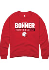 Main image for Janiran Bonner Rally Mens Red Nebraska Cornhuskers NIL Stacked Box Crew Sweatshirt
