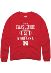 Main image for Justin Evans-Jenkins Rally Mens Red Nebraska Cornhuskers NIL Sport Icon Crew Sweatshirt