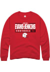 Main image for Justin Evans-Jenkins Rally Mens Red Nebraska Cornhuskers NIL Stacked Box Crew Sweatshirt