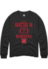 Main image for Malcolm Hartzog Rally Mens Black Nebraska Cornhuskers NIL Sport Icon Crew Sweatshirt