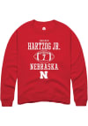 Main image for Malcolm Hartzog Rally Mens Red Nebraska Cornhuskers NIL Sport Icon Crew Sweatshirt