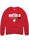 Main image for Malcolm Hartzog Rally Mens Red Nebraska Cornhuskers NIL Stacked Box Crew Sweatshirt