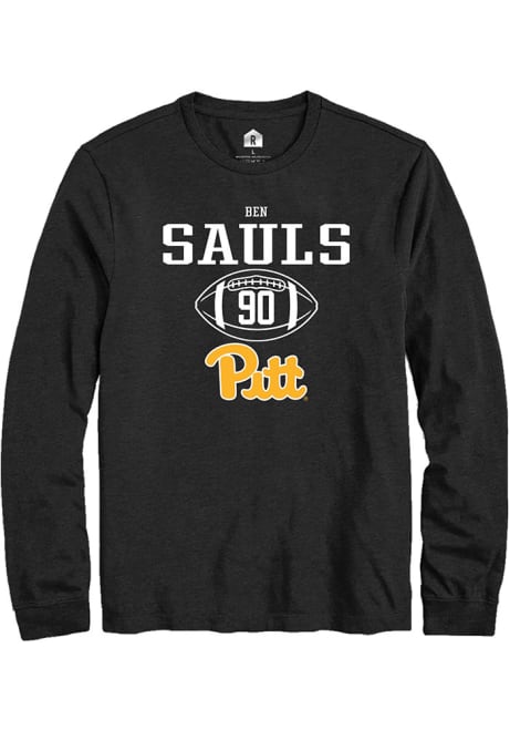 Ben Sauls Rally Mens Black Pitt Panthers NIL Sport Icon Tee